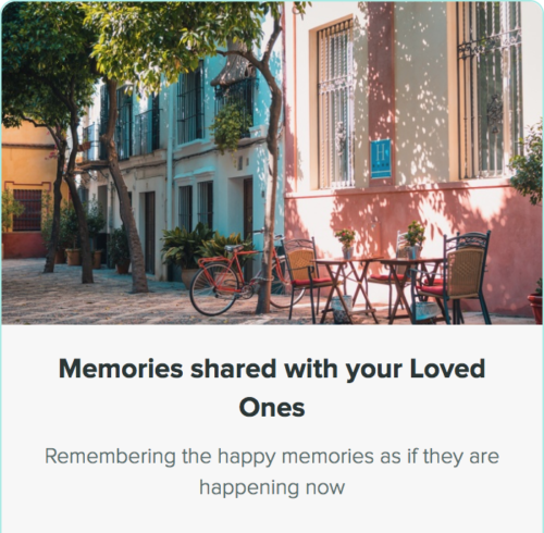memories shared with love ones